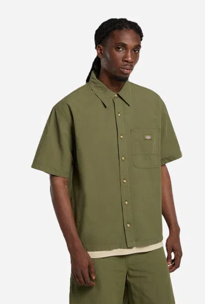 Dickies Green Cypress Man Green Shirt In Other