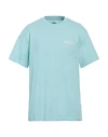 Dickies Hays Tee Ss Man T-shirt Turquoise Size L Cotton In Blue