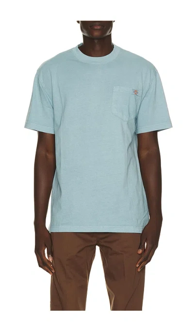 Dickies Heavy Weight Pocket Tee In Blue
