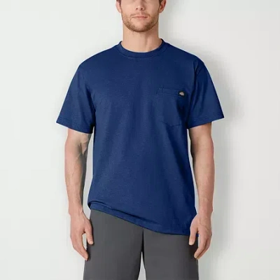 Dickies Heavyweight Heather Mens Crew Neck Short Sleeve T-shirt In Blue