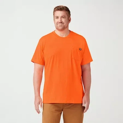 Dickies Heavyweight Mens Crew Neck Short Sleeve T-shirt In Orange