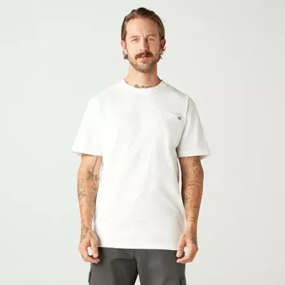 Dickies Heavyweight Mens Crew Neck Short Sleeve T-shirt In White
