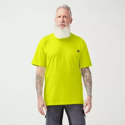 Dickies Heavyweight Mens Crew Neck Short Sleeve T-shirt In Yellow