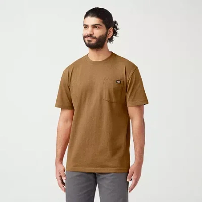 Dickies Heavyweight Mens Crew Neck Short Sleeve T-shirt In Brown