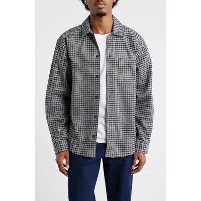 Dickies Hendersonville Classic Fit Check Brushed Cotton Button-up Shirt In Gray