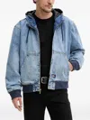 Dickies Hooded Denim Jacket In Blue