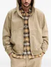Dickies Hooded Zip-up Jacket In Neutral