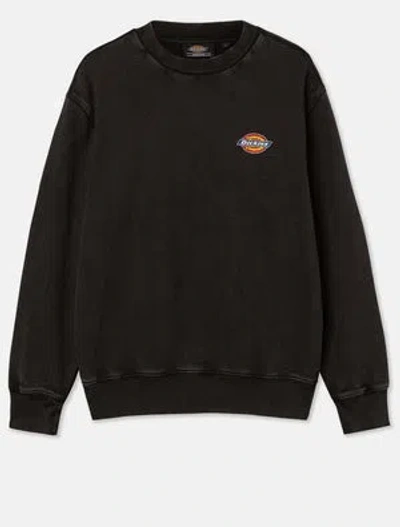 Dickies Icon Washed Sweatshirt In Black