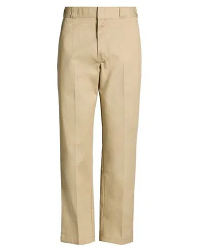 Dickies Icons Man Pants Sand Size 34w-32l Polyester, Cotton In Neutral