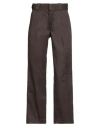 Dickies Icons Woman Pants Dark Brown Size 27w-28l Polyester, Cotton