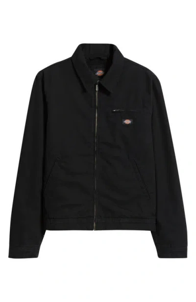 Dickies Insulated Cotton Canvas Painter Jacket In Black