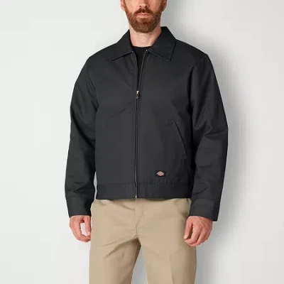 Dickies Insulated Twill Eisenhower Mens Lightweight Work Jacket In Black