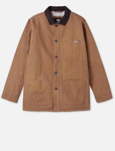 Dickies Jackets And Jackets Man  Canvas Chore Coat Sw - Dk0a4xga C41 Brown Duck