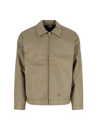Dickies Unlined Eisenhower Jacket Khaki In Taupe
