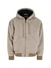 Dickies Relaxed Fit Jacket With Hood And Pockets In Neutral