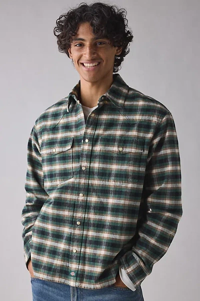 Dickies Johnsonville Long Sleeve Shirt In Green, Men's At Urban Outfitters