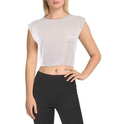 Dickies Juniors Womens Logo Muscle Cropped In Pink