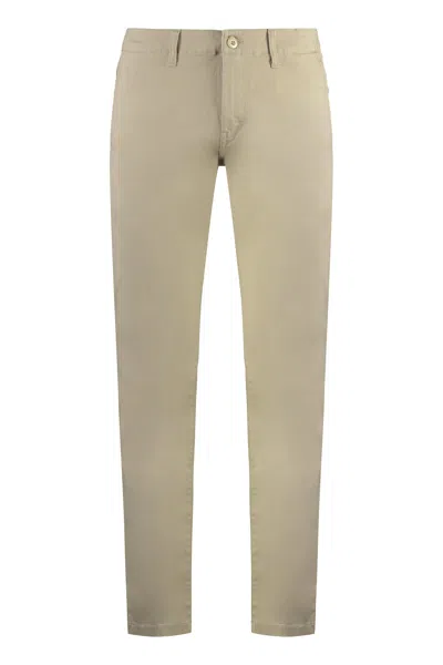 Dickies Kerman Cotton Trousers With Back Welt Pockets In Beige