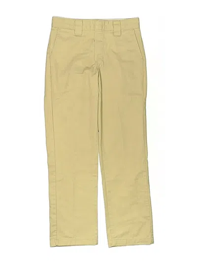 Pre-owned Dickies Kids' Khaki Pant In Yellow