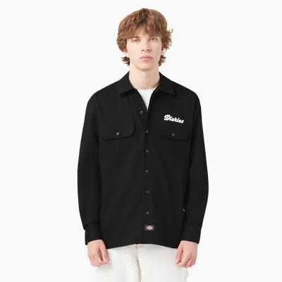 Dickies Lewistown Long Sleeve Work Shirt In Black