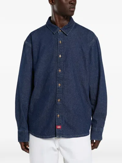 Dickies Lightweight Denim Shirt In Blue