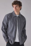 Dickies Lima Pinstripe Shirt Top In Grey, Men's At Urban Outfitters In Gray