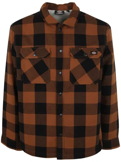 Dickies Lined Sacramento Shirt Clothing In Brown