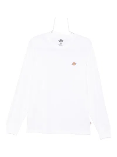 Dickies Logo-embroidered T-shirt In White