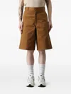 Dickies Logo-patch Bermuda Shorts In Brown