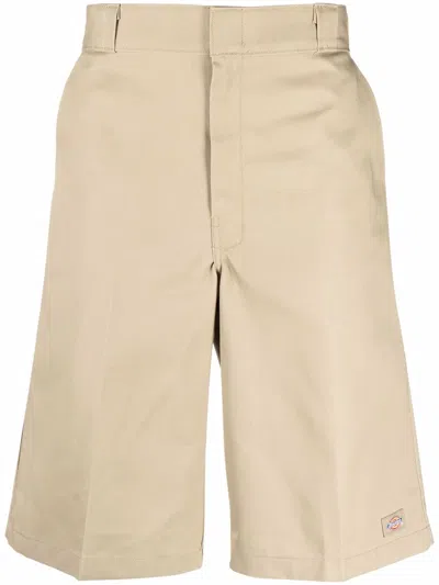Dickies Logo-patch Bermuda Shorts In Neutrals