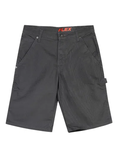 Dickies Logo-patch Carpenter Shorts In Gray