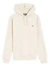 Dickies Logo-patch Kangaroo-pocket Hoodie In White