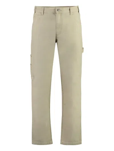 Dickies Logo-patch Trousers In Neutral
