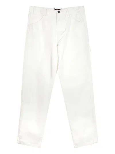 Dickies Logo-patch Trousers In Red