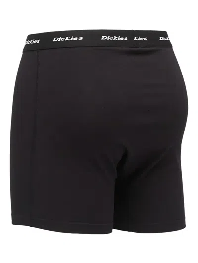 Dickies Logo-waistband Boxers (pack Of Two) In Black