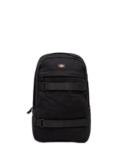 Dickies Logo-patch Buckled-strap Backpack In Black
