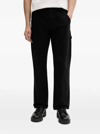Dickies Logo-patch Carpenter Trousers In Black