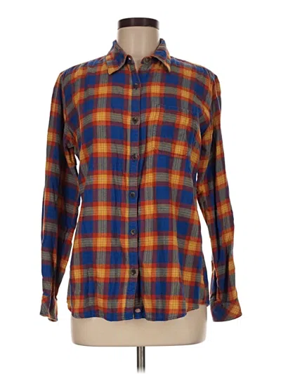 Pre-owned Dickies Long Sleeve Button Down Shirt In Blue
