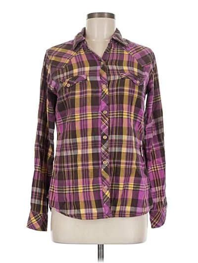 Pre-owned Dickies Long Sleeve Button Down Shirt In Purple