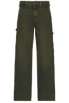 Dickies Loose Denim Painter In Green Tone Fade