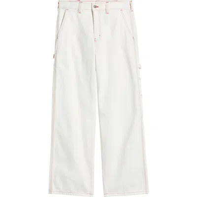 Dickies Loose Fit Denim Painter's Pants In Egret