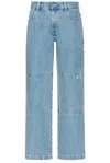 Dickies Double Knee Denim Pant In Light Denim