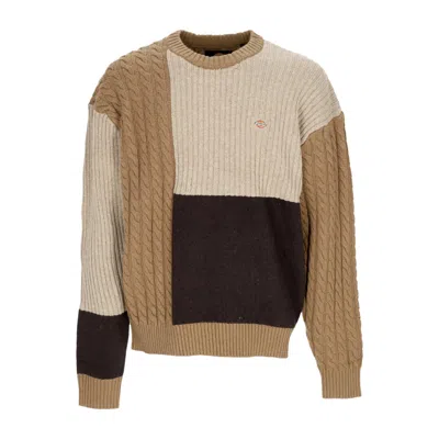 DICKIES LUCAS PATCHWORK SWEATER MEN'S SWEATER BLACK