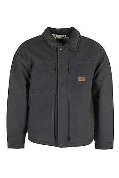 Pre-owned Dickies Lucas Waxed Pocket Front Jacket In Gray