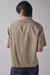 Dickies Lynville Short Sleeve Shirt Top In Desert Sand, Men's At Urban Outfitters In Brown