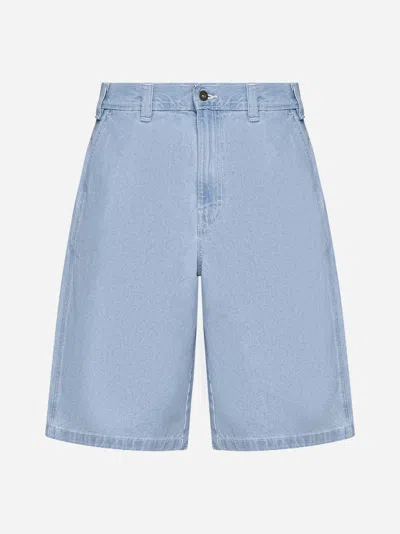 Dickies Madison Denim Shorts In Light Blue