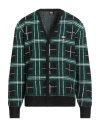 Dickies Man Cardigan Dark Green Size Xl Polyester, Polyamide, Elastane In Green
