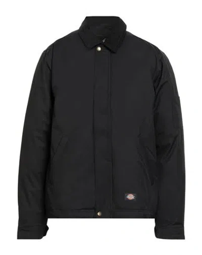 Dickies Man Jacket Black Size L Polyester, Cotton, Elastane In Blue