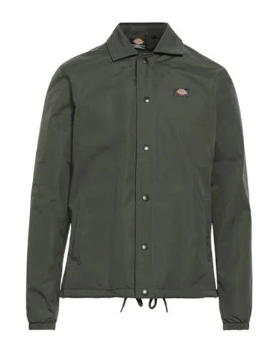 Dickies Man Jacket Dark Green Size Xs Polyamide, Polyester
