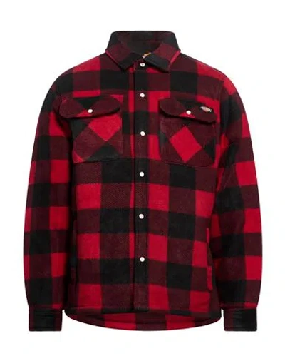 Dickies Man Jacket Red Size Xxl Polyester In Animal Print